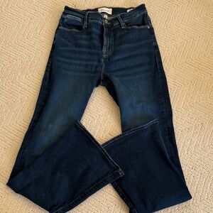 Frame Denim Dark Indigo Flare Jeans